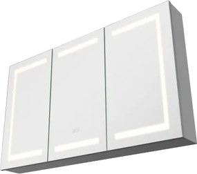 VEVOR Lighted Medicine Cabinet with Tempered Glass Mirror 100x60 cm Wall-Mounted