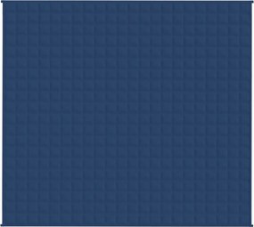 vidaXL Κουβέρτα Βαρύτητας Μπλε 200 x 230 εκ. 13 κ. Υφασμάτινη