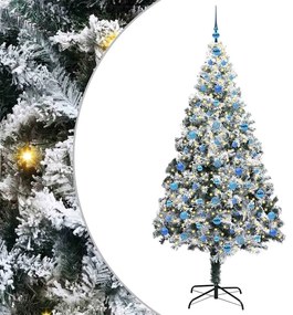 vidaXL Τεχνητό Χριστουγεννιάτικο Δέντρο με 300 LED Λευκό 210 cm