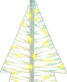 vidaXL Χριστουγεννιάτικο Δέντρο με 160 LED Θερμό λευκό 150 cm PET