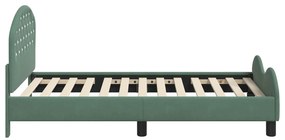 vidaXL Κρεβάτι Παιδικής Κρεβατοκάμαρας με Κεφαλάκι Θαλασσί 80 x 160 cm