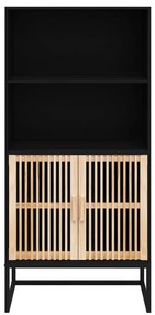 vidaXL Ντουλάπι Μαύρο 60 x 35 x 125 εκ. από Επεξεργασμένο Ξύλο