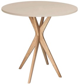 Τραπέζι Jubi JUBITSRO4 Φ70x73cm Natural-Beige Mdf,Ξύλο