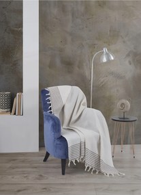 Stewehome Κάλυμμα πολυθρόνας από βαμβάκι με φούντες 150x180 cm