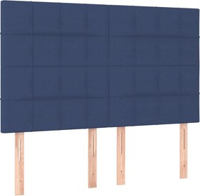 vidaXL Κεφαλάρι Μπλε 144x5x118/128 εκ. Ύφασμα