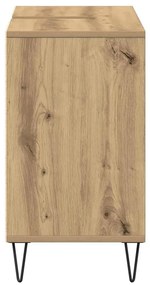 vidaXL Ντουλάπι Μπάνιου με ράφι με πόρτα artisan δρυς 80 x 33 x 60 εκ