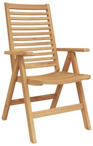 Καρέκλα Κήπου 8 pcs Καφέ 52 x 64.5 x 108 εκ. Μασίφ ξύλο teak