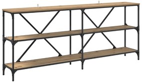 vidaXL Τραπέζι κονσόλας με ράφι Artisan Oak 180 x 30 x 75 εκ
