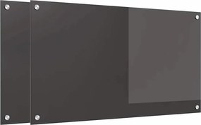 vidaXL Πίσω Πάνελ Κουζίνας 2 pcs Σκούρο Γκρι 90 x 50 cm