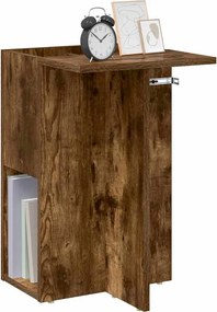vidaXL End Table Καπνιστό Δρύς 35 x 40 x 55 εκ. Επεξεργασμένο ξύλο