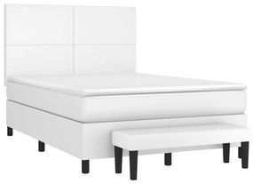 ΚΡΕΒΑΤΙ BOXSPRING ΜΕ ΣΤΡΩΜΑ ΛΕΥΚΟ 140X190ΕΚ.ΑΠΟ ΣΥΝΘΕΤΙΚΟ ΔΕΡΜΑ 3137540