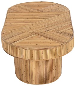 Τραπεζάκι σαλονιού GATSBY Οβάλ TOP Rattan σε Φυσικό 110x59x39Υεκ. 110x59x39 εκ.