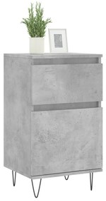 vidaXL Συρταριέρα Γκρι Σκυροδ. 40 x 35 x 70 εκ. από Επεξεργασμένο Ξύλο