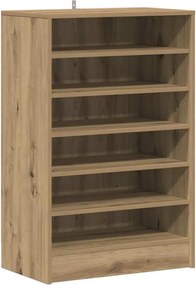 vidaXL Παπουτσοθήκη Αρτισιανή Δρυς 60x35x92 εκ. Επεξεργασμένο Ξύλο
