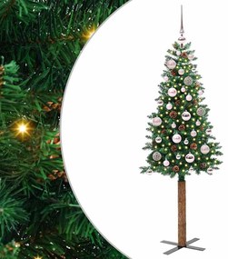 vidaXL Λεπτό Χριστουγεννιάτικο Δέντρο με 150 LED Πράσινο 150 cm
