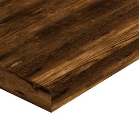 Ράφια Τοίχου 4 τεμ. Καπνιστή Δρυς 100x10x1,5 εκ. Επεξεργ. Ξύλο 838285