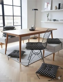 Stewehome Μαξιλάρι καρέκλας αφρώδες με πουαντιέ 40x40 cm