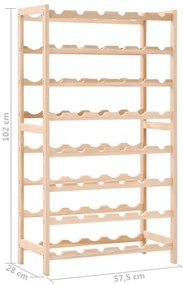 vidaXL Ραφιέρα/Σταντ Κρασιών 57,5 x 28 x 102 εκ. από Ξύλο Κέδρου