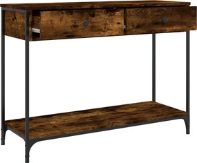 vidaXL Τραπέζι Κονσόλα Καπνιστή Δρυς 100x34,5x75 εκ. Επεξεργ. Ξύλο