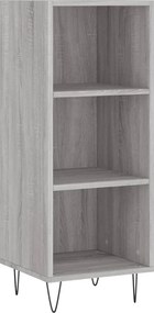 vidaXL Ντουλάπι Γκρι sonoma 34,5x32,5x90εκ. από Επεξεργασμένο Ξύλο
