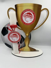 Τύπου Ολυμπιακός Αρωματική λαμπάδα ν.2 - Σετ Λαμπάδα και Αυγό