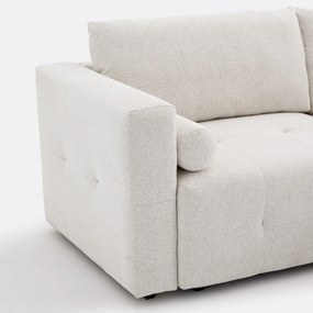 Γωνιακός καναπές-κρεβάτι από υφαντή chenille, MASI