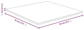 VidaXL Επιφάνεια Τραπεζιού 70x70x1,5 εκ. από Μπαμπού