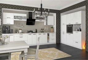 CHARLOTΤE Πάνω Ντουλάπι 60x30.5x71.8εκ με μεταλλικά χερούλια Λευκό