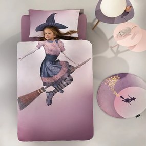 Παπλωματοθήκη Παιδική Spell (Σετ 2τμχ) Purple Saint Clair Single 165x225cm Cotton-Microfiber
