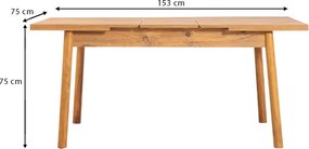 Τραπέζι Jemmy Megapap επεκτεινόμενο χρώμα atlantic pine 120/153x75x77εκ.