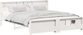 vidaXL Σκελετός Κρεβατιού Λευκό 180 x 200 cm Επεξεργασμένο ξύλο