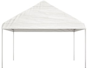 vidaXL Κιόσκι με Τέντα Λευκό 13,38 x 4,08 x 3,22 μ. από Πολυαιθυλένιο