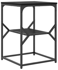 vidaXL Τραπεζάκι Μαύρο Δρυς 41x40x60 εκ Κατασκευασμένο Ξύλο
