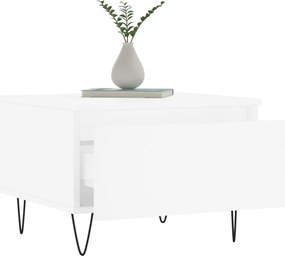 vidaXL Τραπεζάκια Σαλονιού 2 τεμ. Λευκά 50 x 46 x 35 εκ. Επεξεργ. Ξύλο