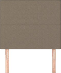 vidaXL Κεφαλάρι Κρεβατιού Μπεζ 90x5x118/128 εκ. Ύφασμα