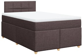 ΚΡΕΒΑΤΙ BOXSPRING ΜΕ ΣΤΡΩΜΑ ΣΚΟΥΡΟ ΚΑΦΕ 120X190 ΕΚ ΥΦΑΣΜΑΤΙΝΟ 3288922