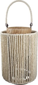 Φανάρι ArteLibre Καφέ Μέταλλο/Χαρτί 28cm