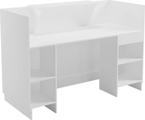 ΓΡΑΦΕΙΟ ΥΠΟΔΟΧΗΣ (RECEPTION) BARRY HM2153.02 ΜΕΛΑΜΙΝΗ ΣΕ ΛΕΥΚΟ 160x70x110Υεκ.