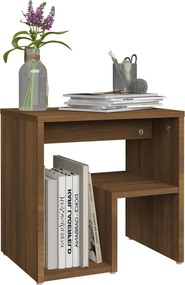 vidaXL Κομοδίνα 2 τεμ. Καφέ Δρυς 40x30x40 εκ. από Επεξεργασμένο Ξύλο
