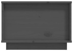 Τραπεζάκι Σαλονιού Γκρι 60x50x35 εκ. από Μασίφ Ξύλο Πεύκου - Γκρι