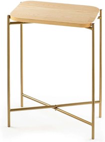 Τραπεζάκι Βοηθητικό 247HFM1143 40x26x56cm Natural-Gold
