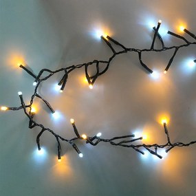 Χριστουγεννιάτικα Λαμπάκια 750 Led Σε Σειρά 15μ Θερμό & Ψυχρό Λευκό Με 8 Προγράμματα F-R 191061N