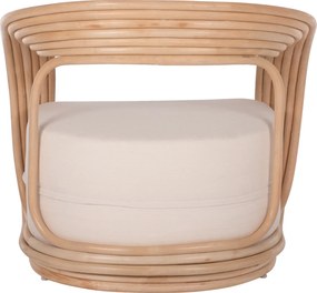 ΠΟΛΥΘΡΟΝΑ DUCHESS ΑΠΟ RATTAN ΦΥΣΙΚΟ-ΕΚΡΟΥ ΜΑΞΙΛΑΡΙ HM9478 81x59x70Y εκ.