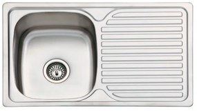 Geman Νεροχύτης Ένθετος Ανοξείδωτος Μ80xΠ48cm Inox