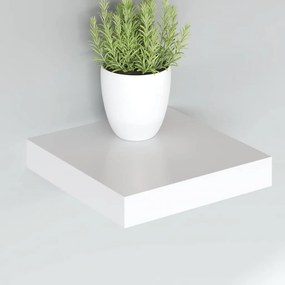 vidaXL Ράφια Τοίχου 2 τεμ. Άσπρα 23x23,5x3,8 εκ. MDF
