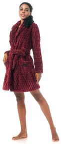 Ρόμπα Fleece Γυναικεία Mara-M 1025-21 Μπορντώ LARGE