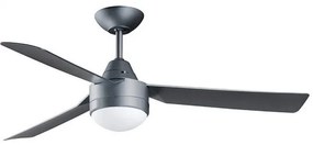 Bayside Megara Ανεμιστήρας Οροφής 122cm με Φως και Τηλεχειριστήριο Titanium