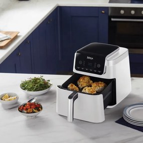 Φριτέζα ζεστού αέρα Ninja Max Pro AF180EUWH, 2000W, 6,2 l, 1,2 kg, 40-240C, 6 προγράμματα, Λευκό