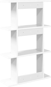 vidaXL Ράφι Τοίχου Επιτοίχιο Λευκό 56 x 20 x 90 εκ Επεξεργασμένο Ξύλο