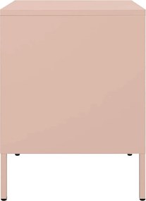 vidaXL Κομοδίνα 2 τεμ. Ροζ 36x39x50,5 εκ. από Χάλυβα